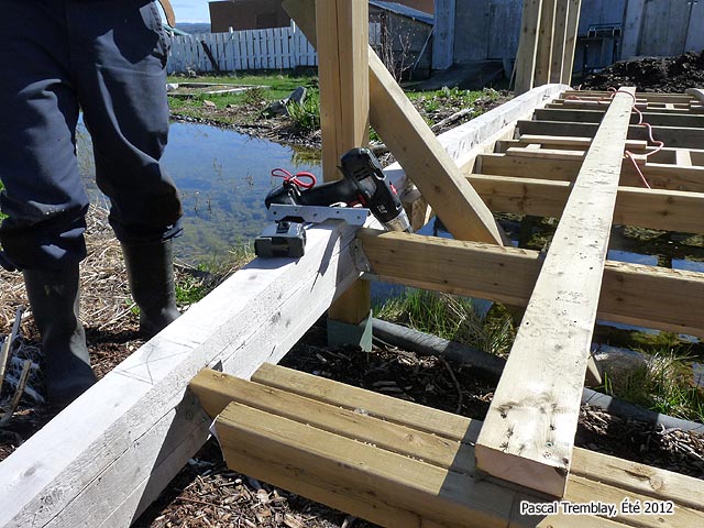 Installation of the Pond Bridge Bars Railings - Free Pond Bridge