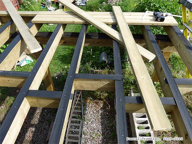 Wooden Deck framing - Deck frame - DIY Terrace frame