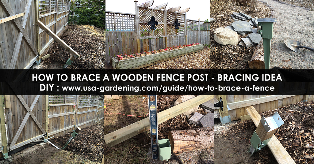 Brace fence post