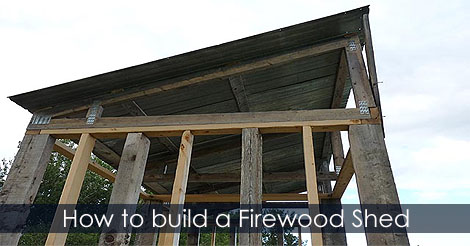 How to build a firewood shed - Firewood storage idea