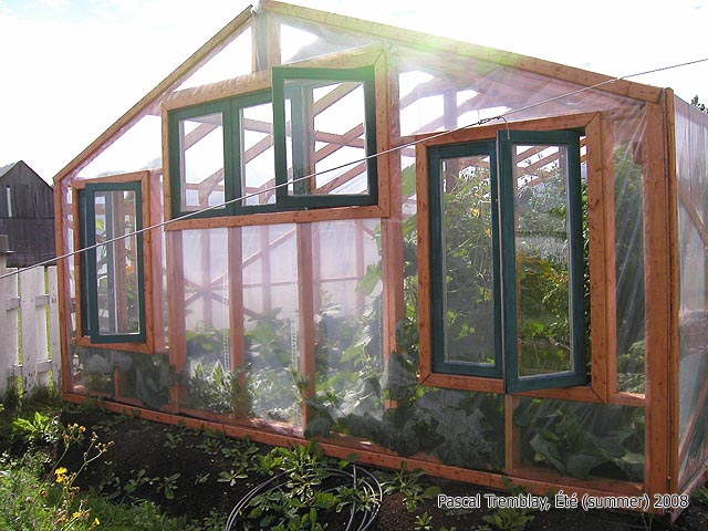 Greenhouse wall panels - Greenhouse Plan - Back of the Greenhouse - Hoop House