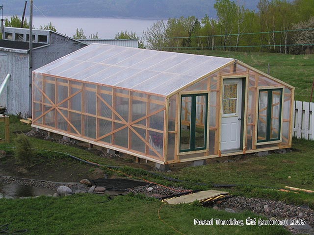 How to attach greenhouse plastic to wood frame