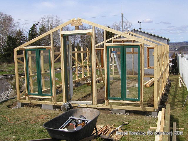 Build a greenhouse from used windows and door - Garden Greenhouse Pictures