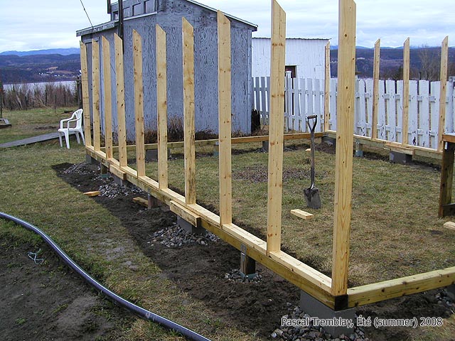 How to frame Backyard greenhouse - How to build the wooden frame of the greenhouse