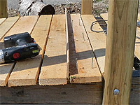 DIY Garden bridge - How to build a backyard bridge deck - Arched bridge plans - How to install slats on bridge stringers