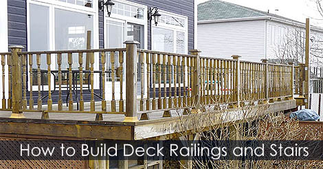 Deck Railing Guardrail Strength Requirements - Wood Deck or Porch Railings - How to Secure Deck or Porch Rail Balusters