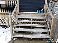 How to build deck stairs - How to build handrails - How to build steps and stairs for a deck or balcony