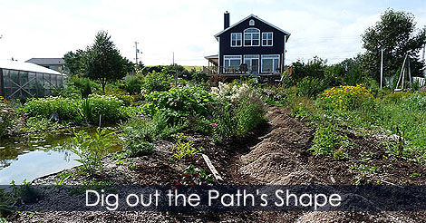 How to build a garden gravel path - Walkway ideas - Garden path layout - Excavate garden path foundations