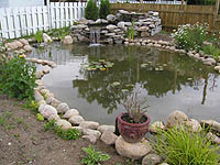 Build a natural looking pond - How to make a pond look natural - DIY Pond Landscaping