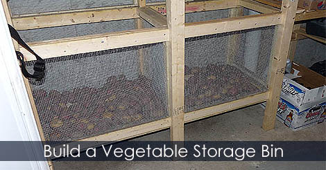 Storage Bins Woodworking - How to build bins for a walk-in cold storage room in basement - Kitchen vegetable bins