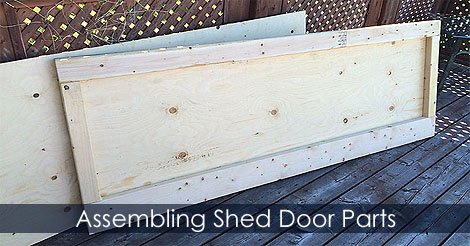 DIY Garden Shed Door - Light shed door building idea - How to measure and make a shed door - Construct plywood shed door