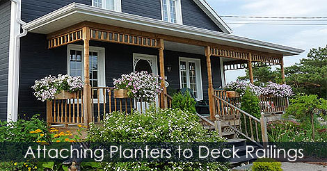 How to hang planters on balcony, deck or patio railings - Attaching flower boxes to deck railings - How to make and install window box