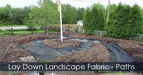 How to Make an Easy and Affordable Path - Weed Barrier Idea - Texel Landscape Fabric - Shop non-woven Landscape fabric
