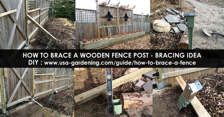 How to brace a fence post