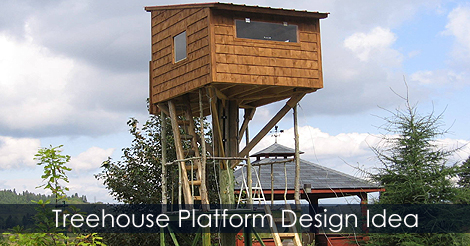 Treehouse platform - Freestanding treehouses