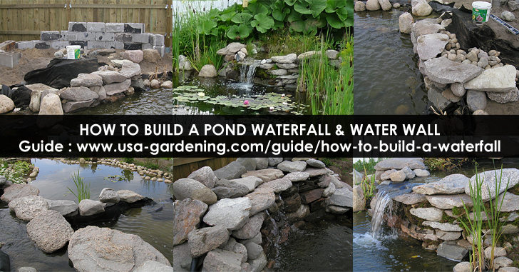 How to build a Pond Waterfall