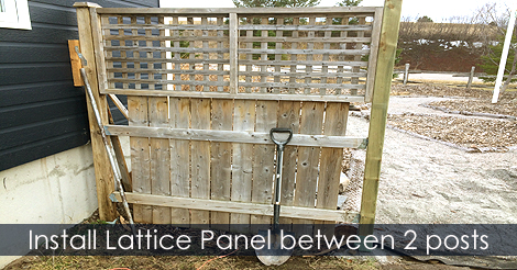Lattice fence panels