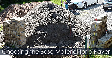 Base material for pavers - Selecting the proper base materials - How to lay pavers