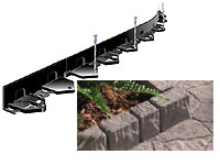 Paver edge restraint - Edge restraint options - How to install paver edgin - Concrete or brick pavingg