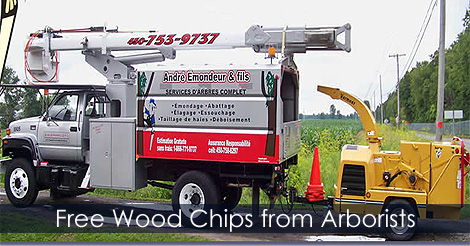 Free wood chips from arborists - How to get free wood chips