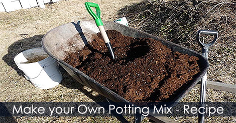 Make Potting Soil for Containers - Potting mix recipe