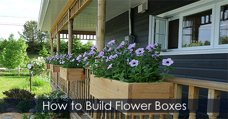 How to build Planter Boxes - Flower Box Design Idea