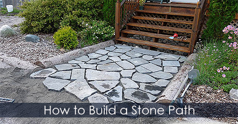 How to build a stone path