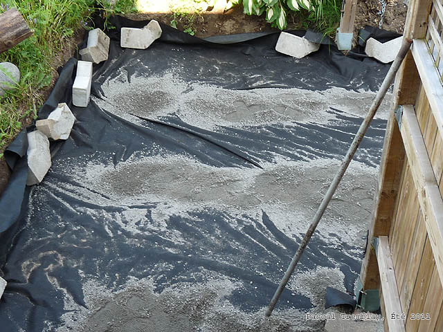 Recovered Paver Bricks - Geotextile fabric - How lay block paving DIY