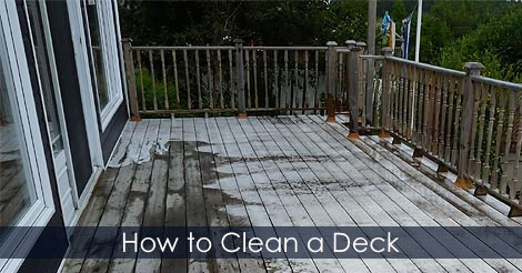 How to clean a deck - Wood deck cleaning instructions - Wood deck cleaner - Restoring deck - Maintaining deck - Home improvement and deck repair 