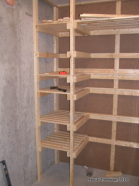Build storage shelves for Cold Room - USA Canning Shelves - Food storage shelves