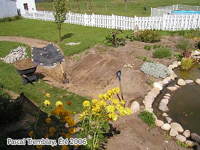 Digging Garden Creek - Trace an outline of the strembed - Water gardening designs ideas