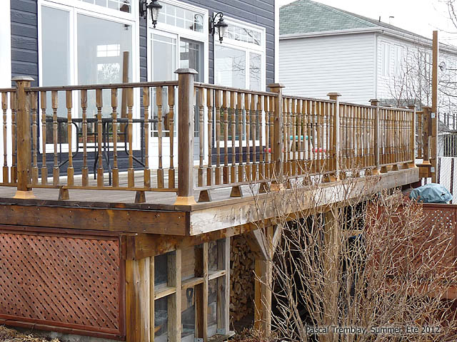 How to build Deck Railings - Victorian Deck Design - Deck bars and deck Railings