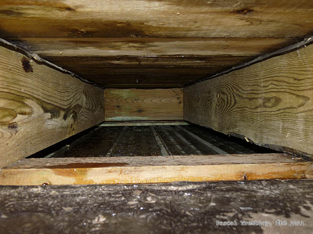 Wood shed under the deck - DIY shed Deck Plans - Bituminous strips