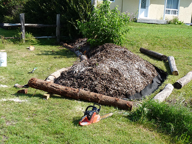 How to install edging logs