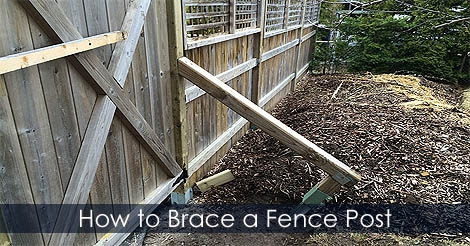 How to brace a fence post - Garden fencing ideas - Fence post bracing system