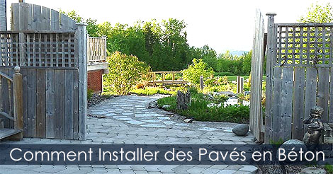 Guide d'Aménagement Paysager - Comment Installer des Pavés en béton - Pose de pavés unis