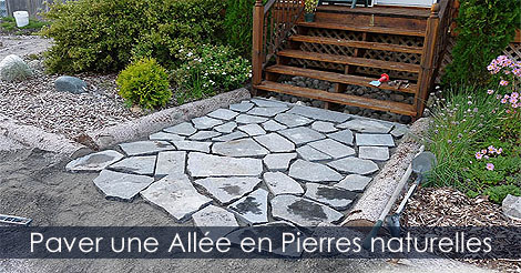 Pierre naturelle - Étapes de construction d'une Allée en pierre naturelle