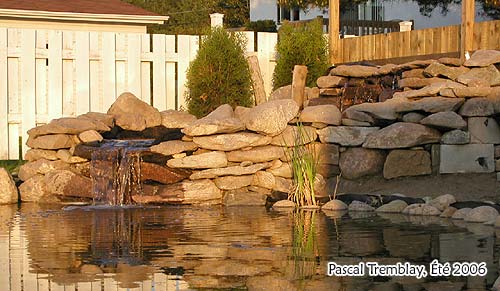 Cascade d'eau de bassin extérieur - Construire une cascade de bassin