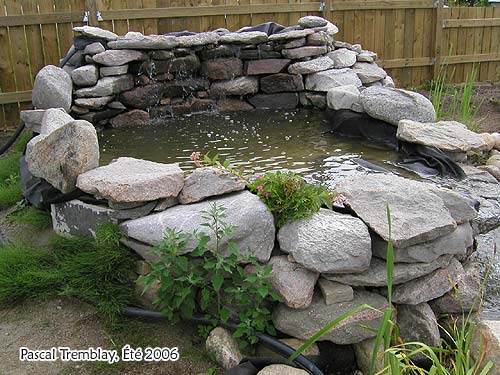 Plan de Cascade d'eau pour bassin - Cascade de l'tang - Cascade Ruisseau