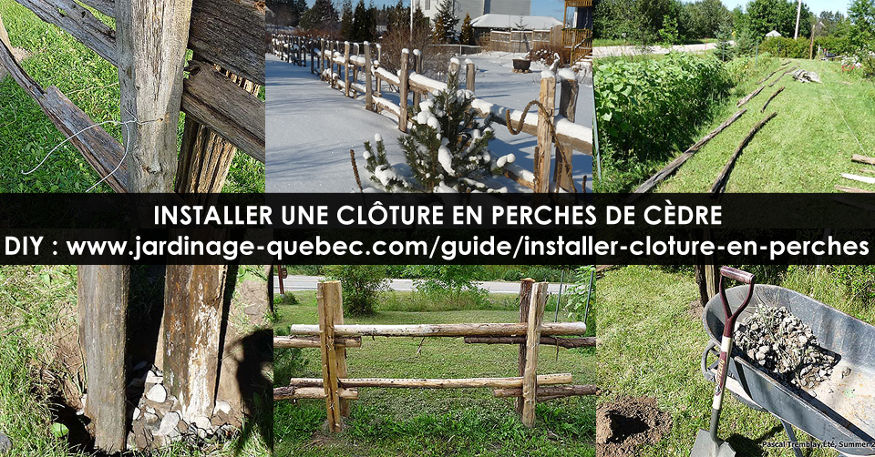 Construire une clture de perches