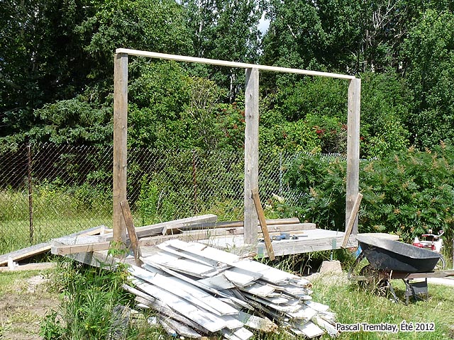 Un abri � bois - Id�e pour le s�chage du bois