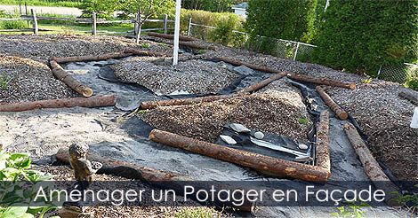 Aménager un Potager en façade - Idée de potager en devanture
