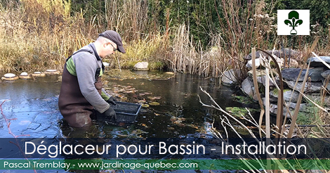 Bulleur et déglaceur pour bassin de jardin