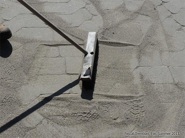 Comment boucher les joints d'un pav - Sable Polymre Photo
