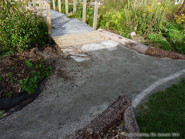 Pont de bassin - Construire entr�e du pont
