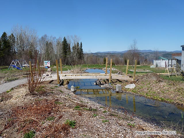 Piliers du Pont pour rivi�re en arc en bois - Pieux de pont - Am�nager un Pont