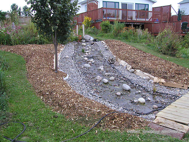 Nettoyer les berges - Construire un ruisseau - Amnager les berges d'un ruisseau artificiel