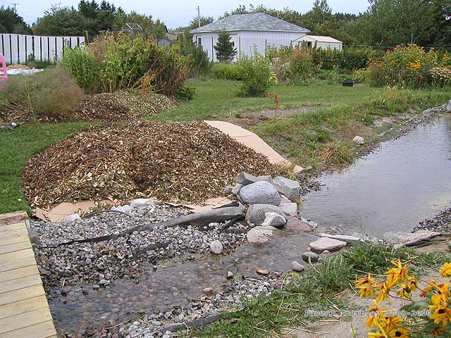Ruisseau - Oxygnation de l'eau par brassage - Filtre au bassin d'eau