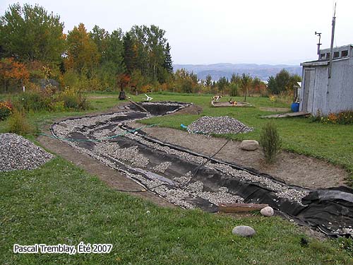 Ruisseau sec - Construire un ruisseau sec