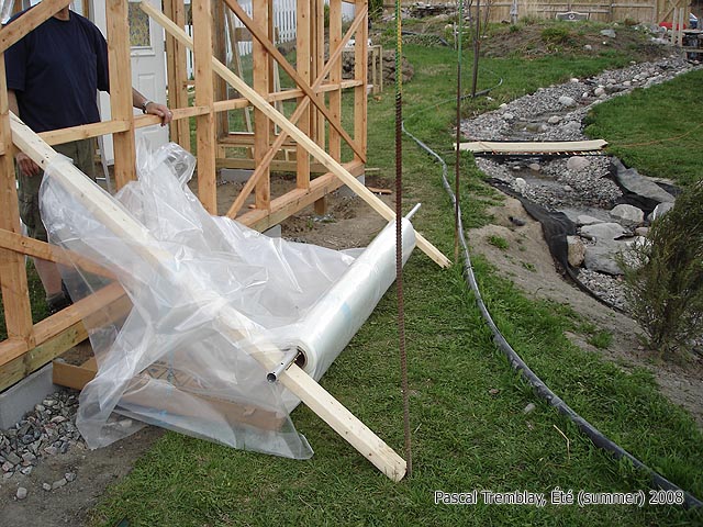 Plastique pour serre / Serre en bois wood greenhouse